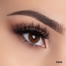 Person wearing the dream lashes from the Inglot Live Love Lash Trio Set
